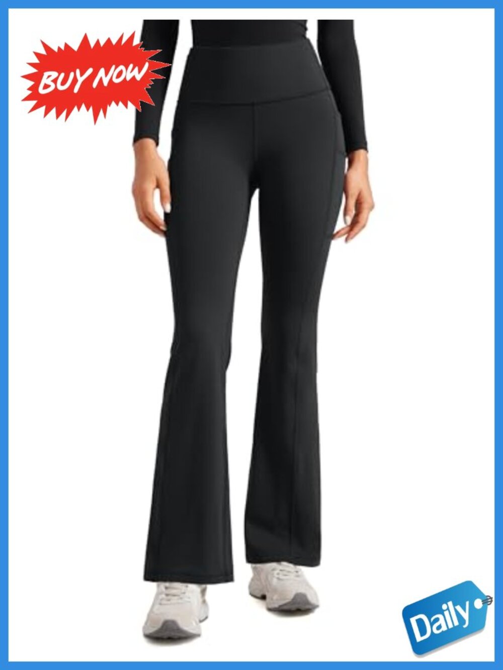High Waisted Flare Scrub Pants Medical Healthcare Uniform